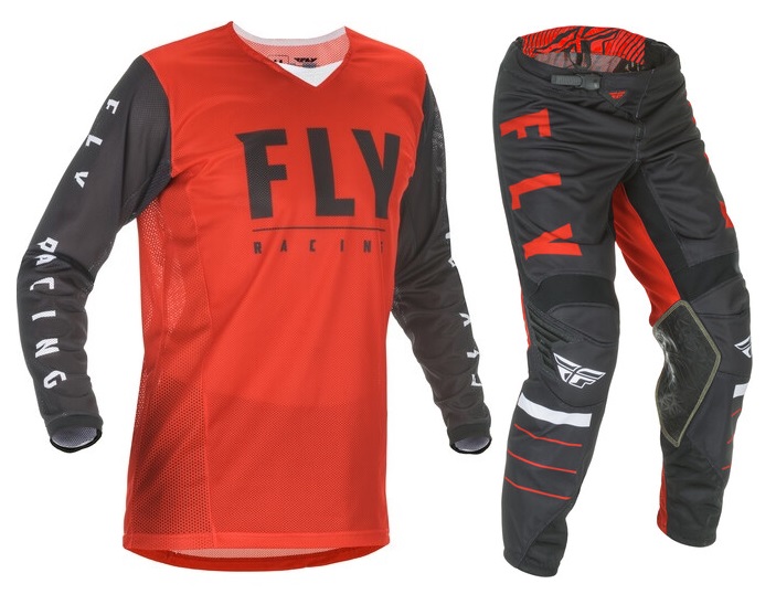 Main image of 2020.5 Fly Racing Kinetic Mesh Gear Set (Red/Black)