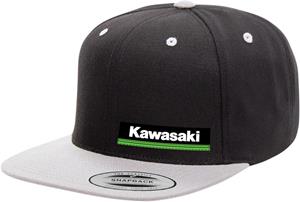 Main image of Kawasaki Wedge Snap-Back Hat (Black/Grey)
