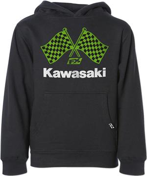 Main image of 2020 Kawasaki Finishline Youth Hoodie (Black)