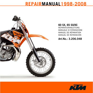 Main image of KTM CD Repair Manual 65 SX 98-08