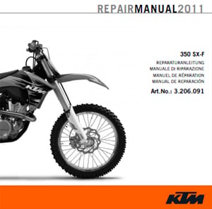Main image of KTM CD Repair Manual 350 SX-F