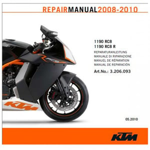 Main image of KTM CD Repair Manual 1190 RC8 08-10