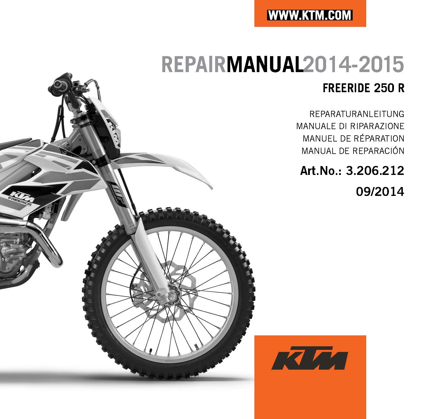Main image of KTM CD Repair Manual Freeride 250 R US 2014-2015