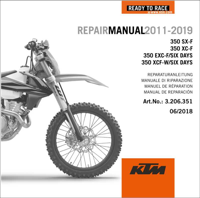 Main image of KTM DVD Repair Manual 350 SX-F/EXC-F 11-19