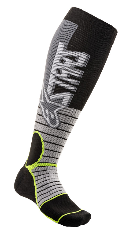 Main image of Alpinestars MX Pro Socks (Cool Gray/Yellow)