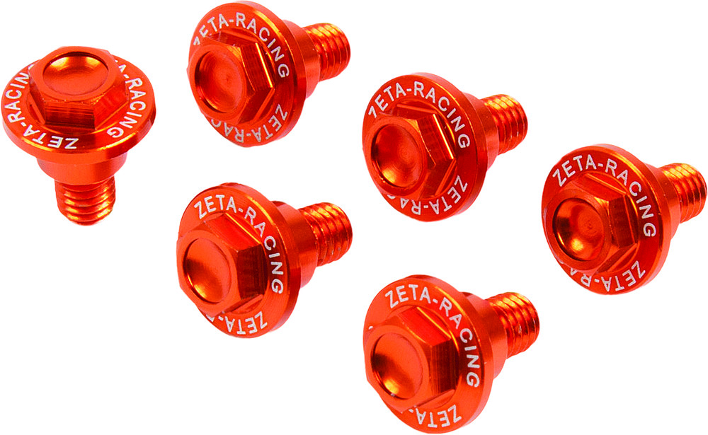 Main image of Zeta Fork Guard Bolt Kit (Orange) KTM