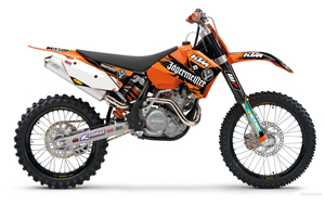 Main image of 2010 KTM Jager Factory Graphics (White) 05-07