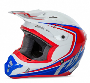 Main image of Fly Kinetic FullSpeed Helmet Red / White / Blue