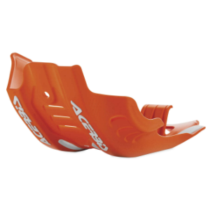 Main image of Acerbis Plastic Skid Plate w/Linkage Protector (Org/Wht) KTM 450 SX-F/XC-F 16-18