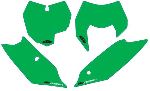 Main image of KTM Number Plate Backgrounds (Green) 13-15