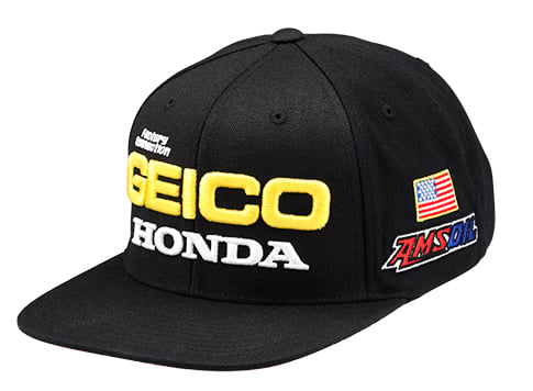 Main image of 100% Geico Honda Podium Snapback Hat