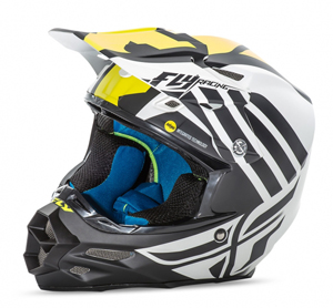 Main image of Fly F2 Carbon MIPS Zoom Helmet Matte White/Black/Hi-Vis Yellow