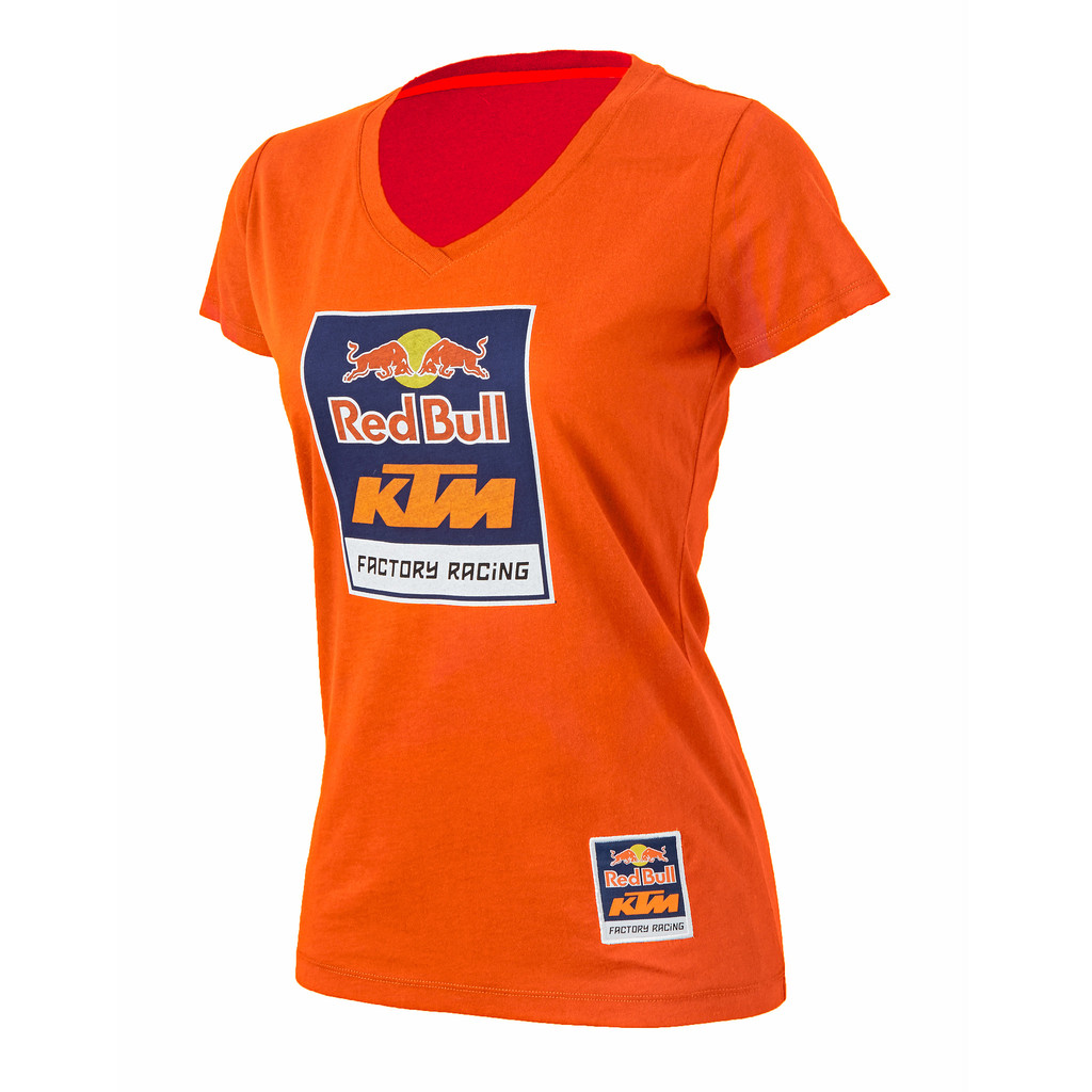 Main image of RedBull/KTM Racing Women's Logo V-Neck Tee (Orange)