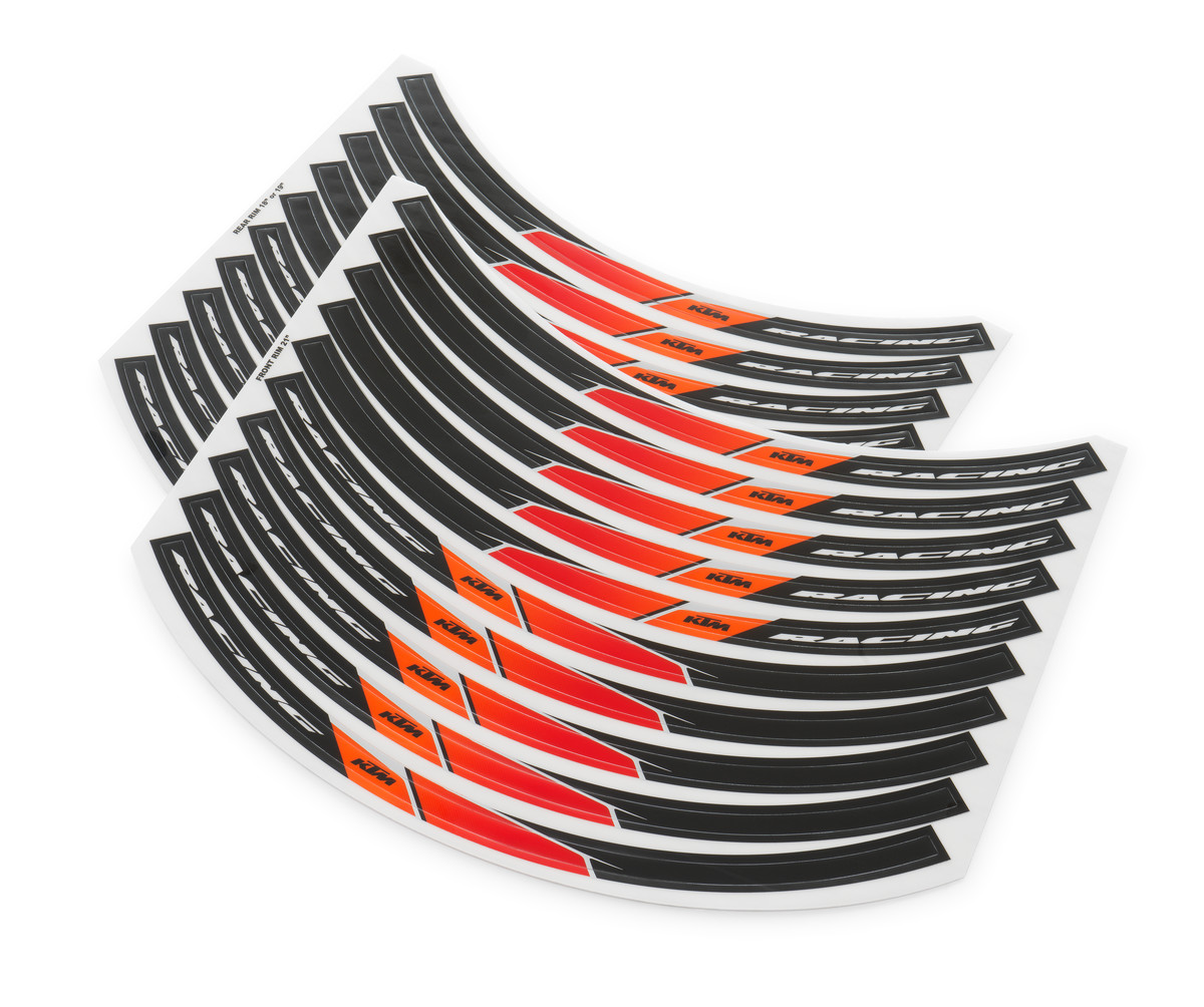 Main image of KTM Rim Decal Set (Orange/Black)