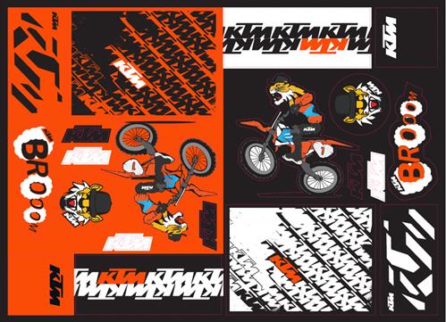 Main image of 2021 KTM Team Graphic Sticker Sheet