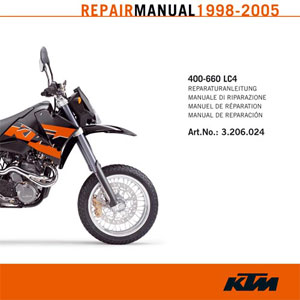 Main image of KTM CD Repair Manual 400 - 660 LC4 1998-2005